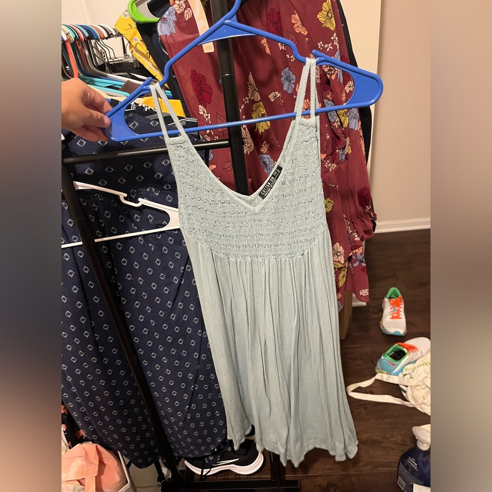 Cotton On Sky Blue Textured Dress